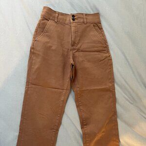 Everlane cropped twill pants size 0